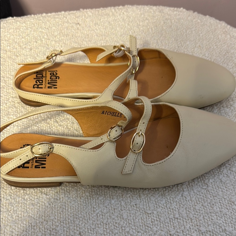 Ralph Migel , soft ,beautiful , leather sling backs
